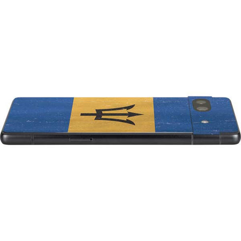 Barbados Flag Distressed Google Pixel 7a Skin